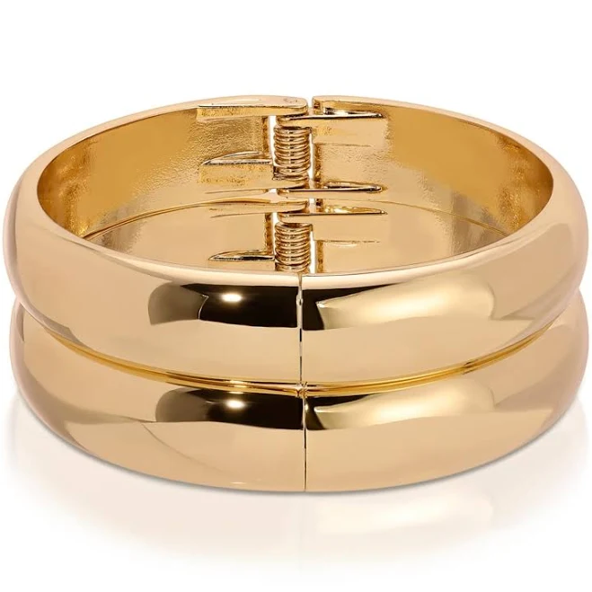 accessory Ettika 18k Gold Plated Stackable Bangle Bracelets (Set of 2) Macy's $56