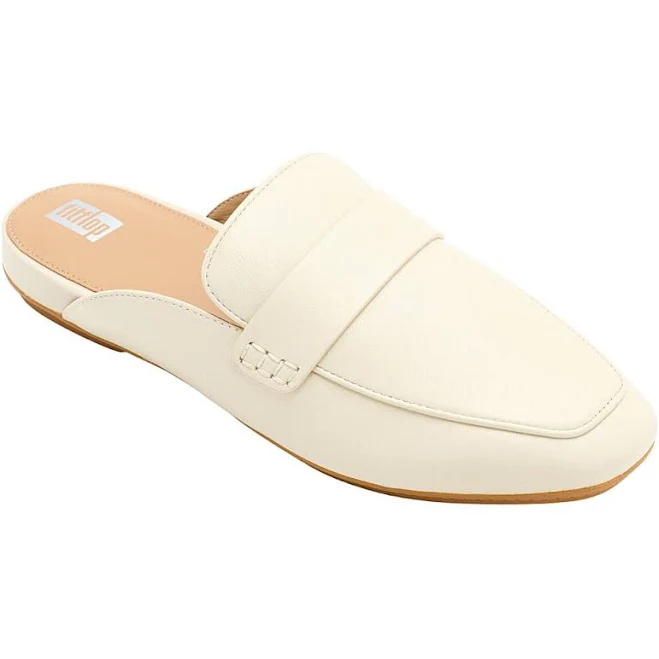 mules Fitflop Delicato Soft Leather Mules Women's Shoes Paris Beige : 9 M (B) HSN $59