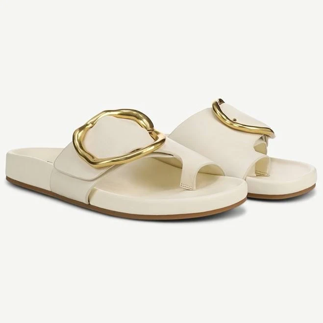shoes Franco Sarto Brianka Leather Slide Sandals Franco Sarto $110
