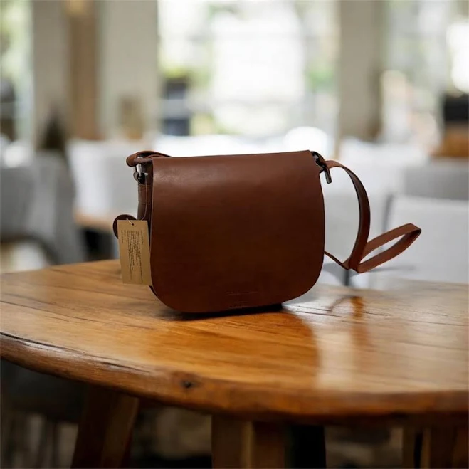 bag Full-Grain Leather Saddle Crossbody Bag Etsy - Seller $154.73