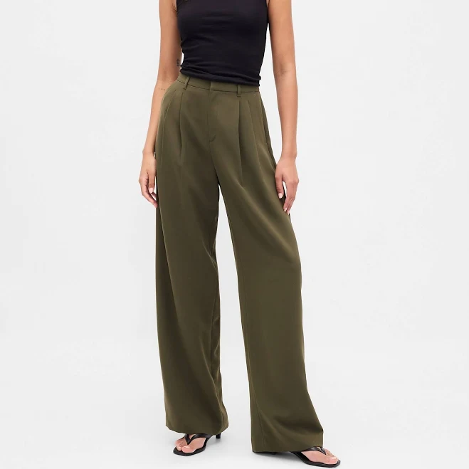pants Gap Women's 365 High Rise Pleated Trousers Gap $44