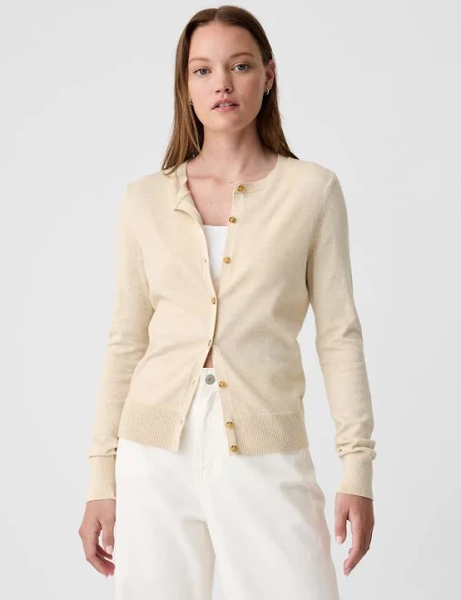 outerwear Gap Women's Crewneck Cardigan Gap Factory $26.99