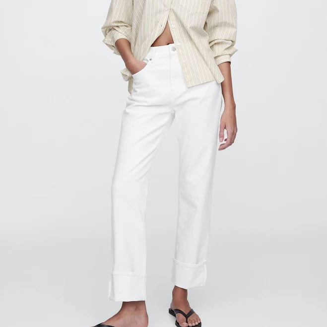 jeans Gap Women's High Rise '90s Straight Jeans Gap Factory $35