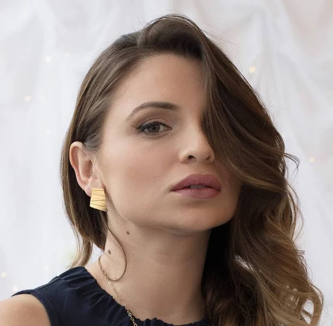 accessory Geometric Triangle Stud Earrings Etsy - HilaAssaJewelry $56