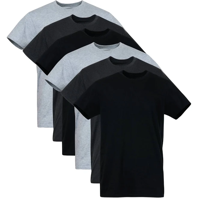 top Gildan Men's Softstyle Crew Neck Tees (6-Pack) Walmart $20.98