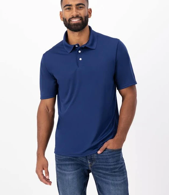 top Hanes Men's Cool DRI Polo Shirt Hanes $20