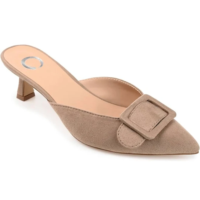 shoes Journee Womens Collection Journee Vianna Kitten Heel Mules Pointed Toe Pumps Walmart $30.68