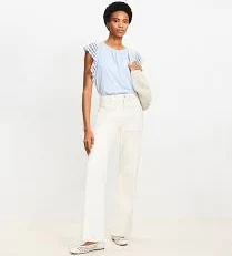 jeans Loft Women's High Rise Relaxed Flare Utility Jeans LOFT $35