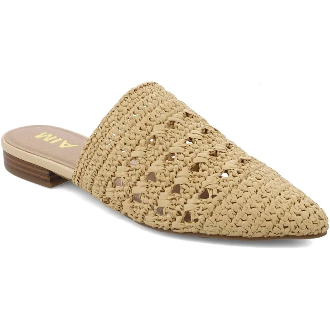 shoes MIA Women's Jany Raffia Pointed Toe Mules Macy's $49