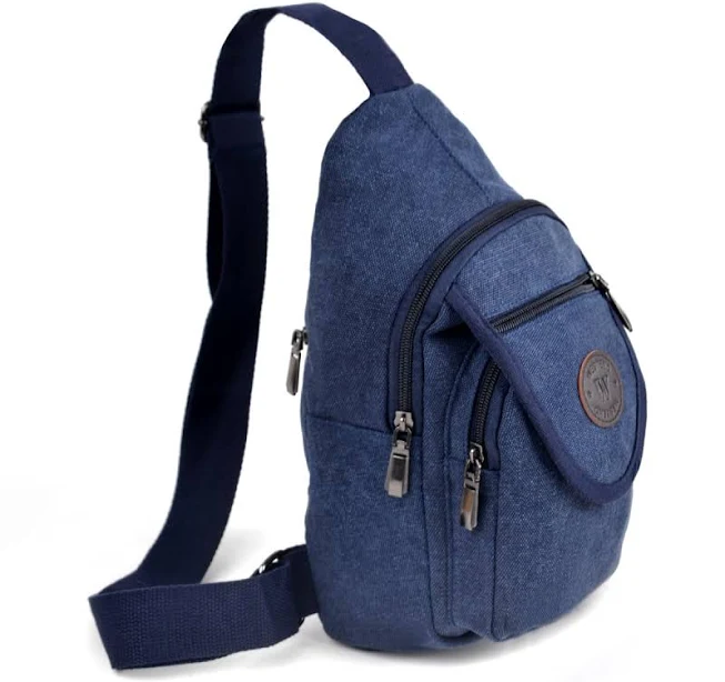 bag Navy Crossbody Canvas Sling Bag with Adjustable Strap Selini NY Online Wholesale store $7.05