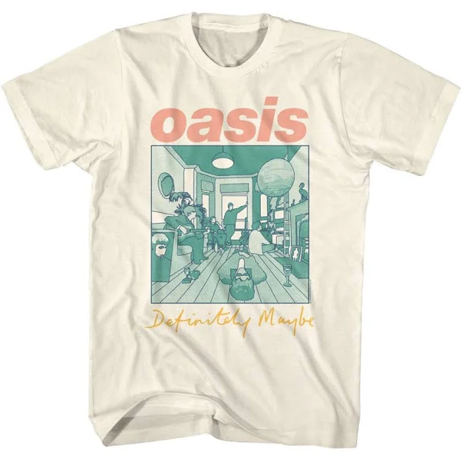 top Oasis Definitely Maybe Album Logo Shirt Etsy - BuyCoolShirts $27