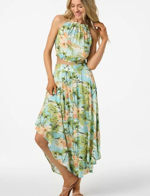 skirt O'Neill Marnie Tropical-Print Maxi Skirt ONeill.com US $35.99