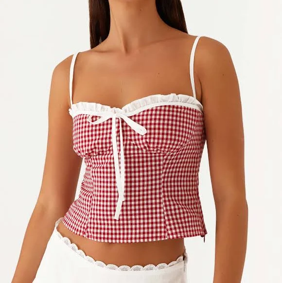 corset top Palmer Ruffle Bustier Top Peppermayo - US $53