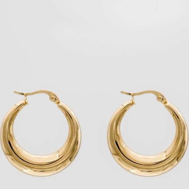 accessory PRYA Gold Lina Hoop Earrings PRYA $35.2
