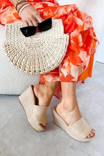 shoes Pure Horizon Braided Jute Wedge Sandals NanaMacs $30.99