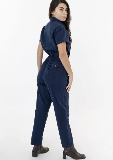 jumpsuit RJC3201GD Short Sleeve Utility Jumpsuit Los Angeles Apparel $198