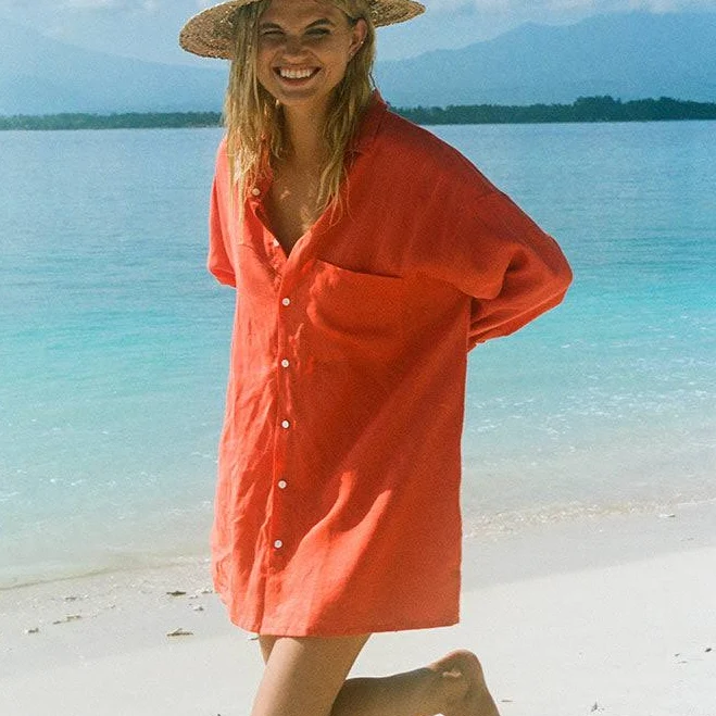 top Rove Women's Oversized Linen Shirt ROVE $149