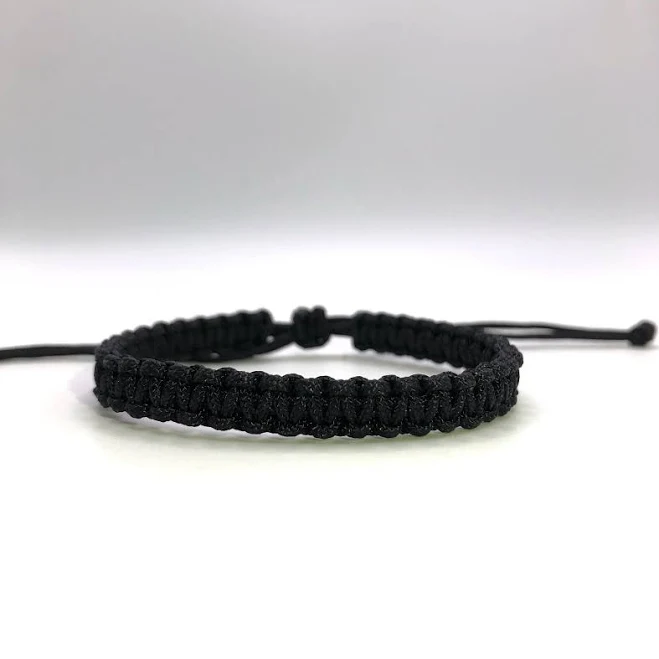 accessory Thin Black Cord Bracelet Etsy - Seller $9.95