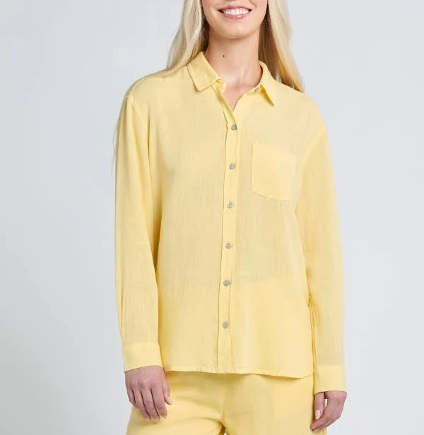 outerwear Time and Tru Women's Oversized Linen Blend Shirt Walmart $19.98