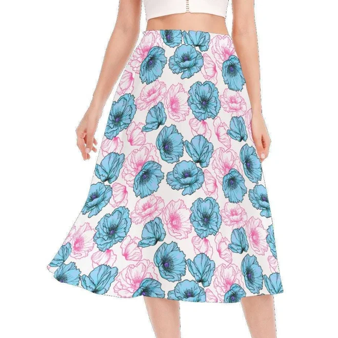 skirt Women's Long Section Chiffon Skirt Etsy - Seller $31.5