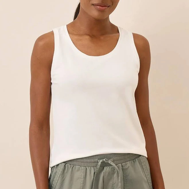 top Women's Pact Organic Cotton Luxe Stretch Jersey Tank p a c t $17