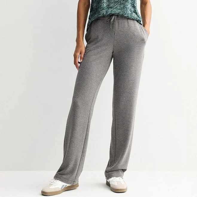 pants Women's Tek Gear French Terry Open Hem Pant, Size: Small, Charcoal Gray Kohl's $14.99