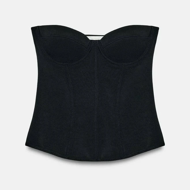corset top Zara Stretch Knit Corset Zara USA $39.9