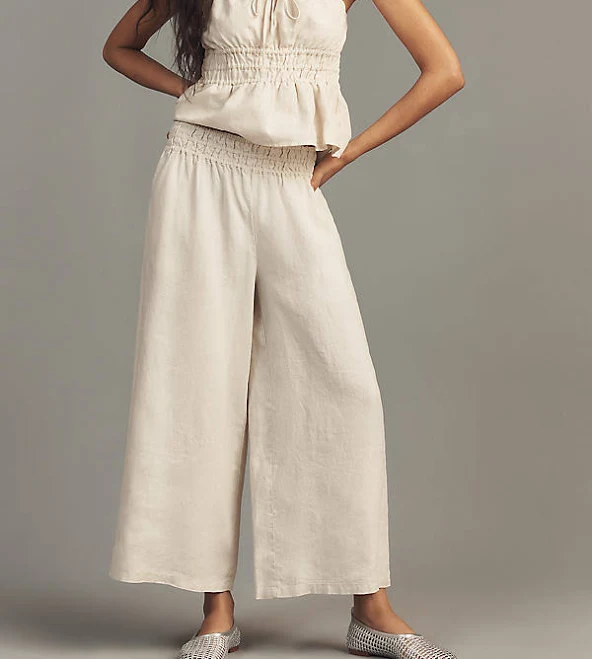 The Somerset Linen Pull-On Pants