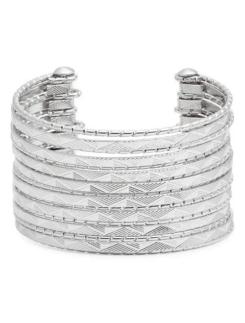 Nordstrom Textured Multiband Cuff Bracelet