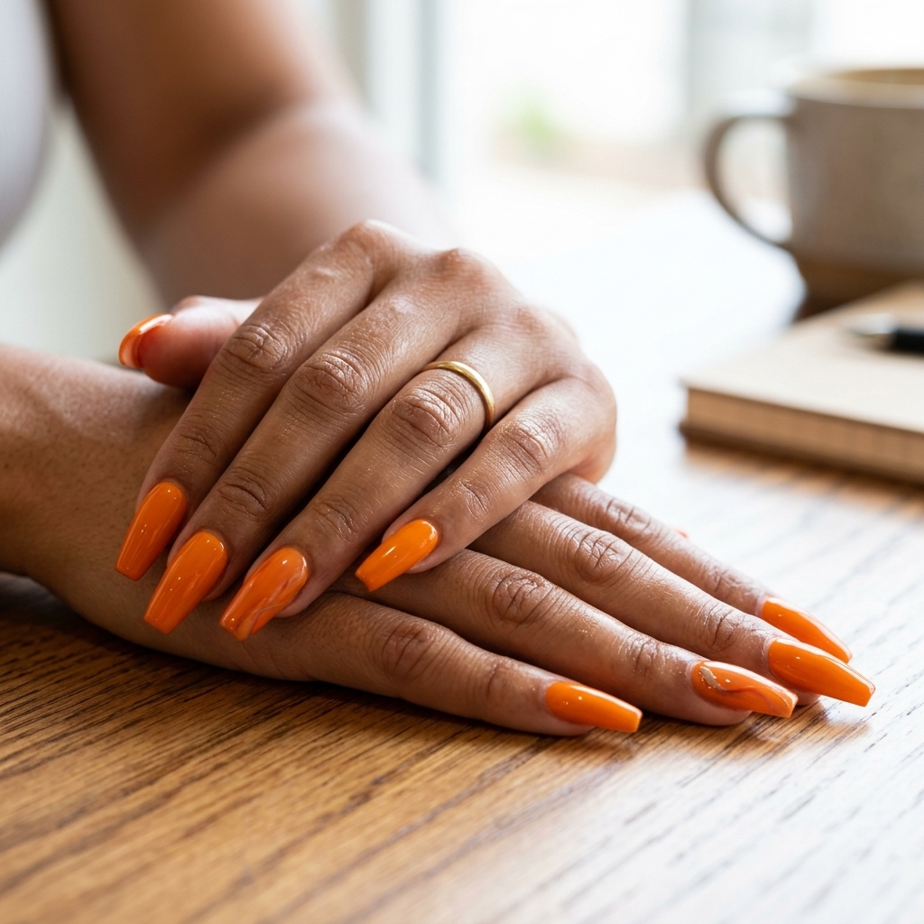 Summer classy nails 2026: Pale sky blue soft square nails with a minimalist velvet matte finish.