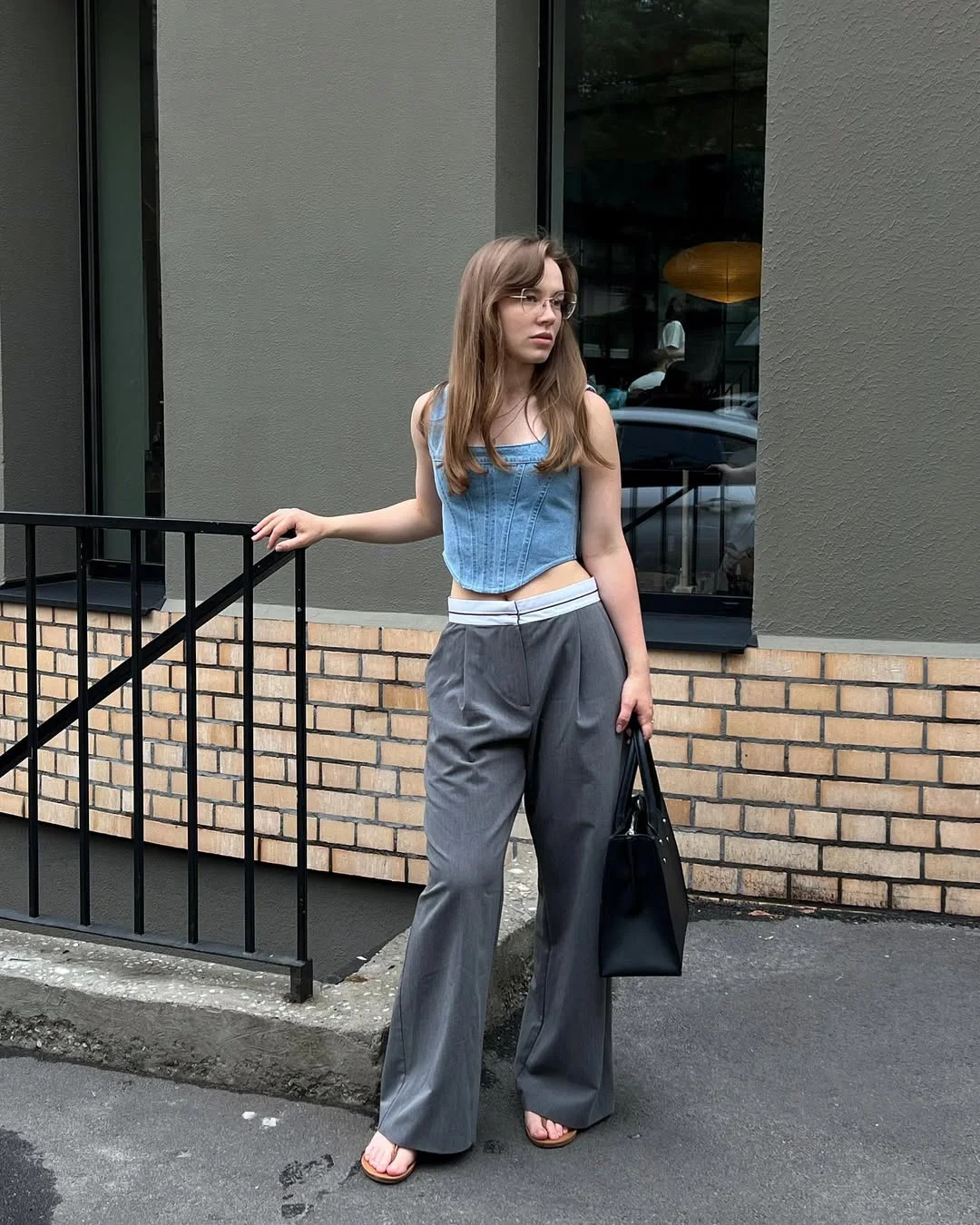all pants outfits for women 2026 Denim Corsets And Tailored Pants For A Modern Street Style Mix
