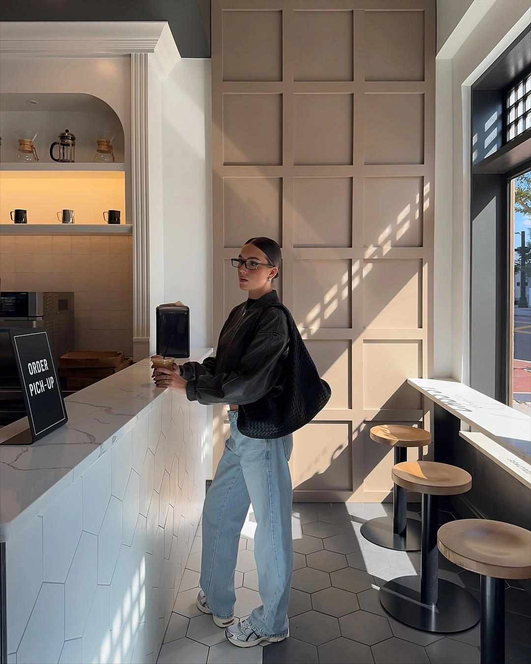 comfy fall outfits 2026 Relaxed Denim and Leather for Everyday Coffee Runs