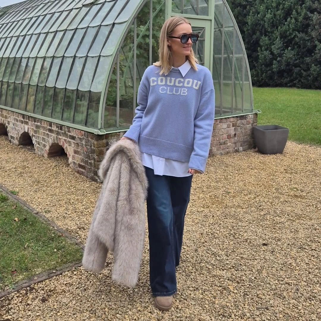 comfy fall outfits 2026 Soft Blue Layers That Make Everyday Denim Feel Fresh