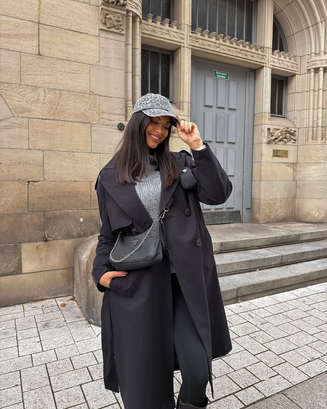 cozy chic fall outfits for 2026 Relaxed Black Trench Styling for Everyday City Walks