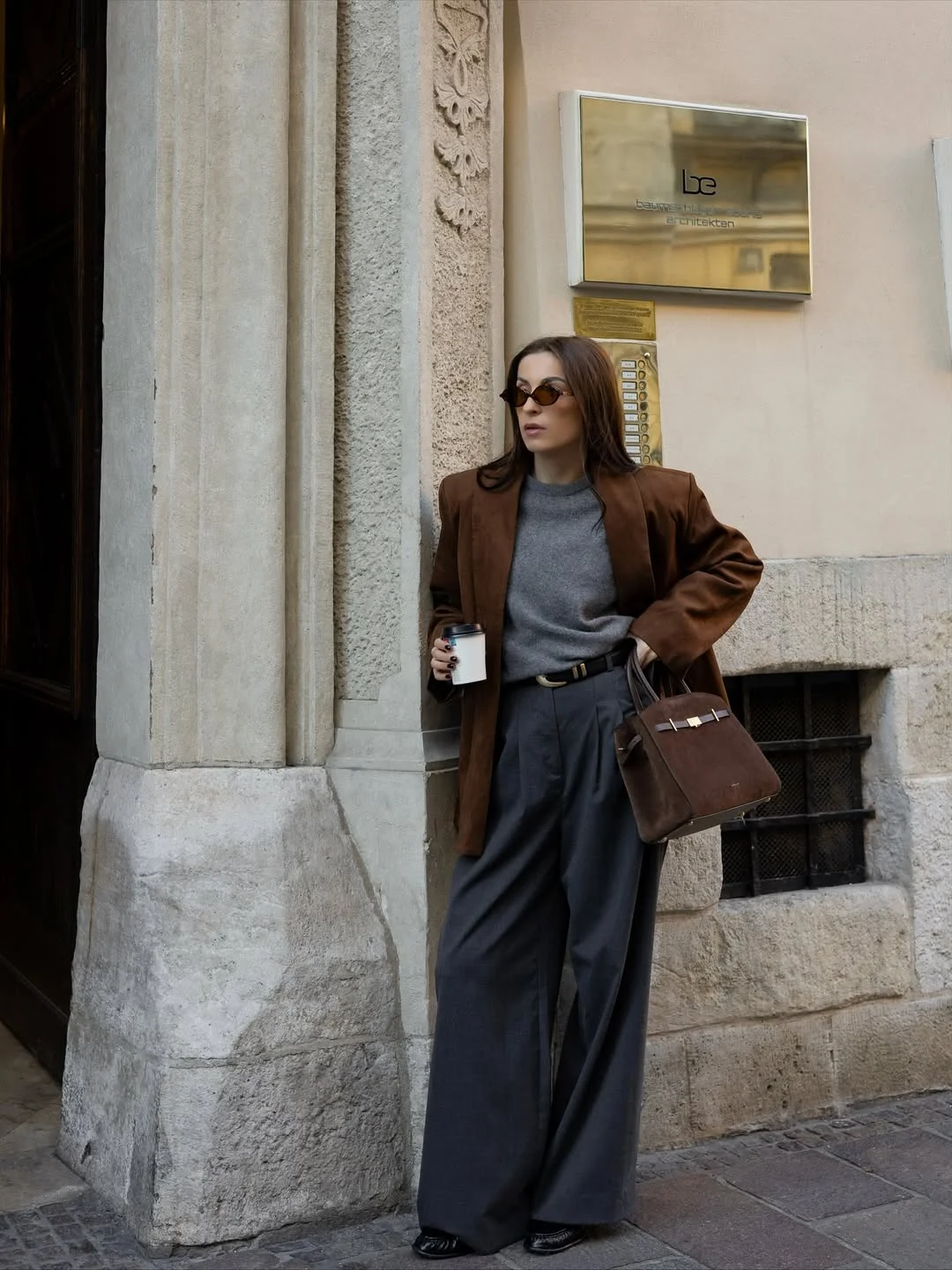 elegant fall office outfits 2026 Chocolate Brown Blazers for Rich Autumn Layers
