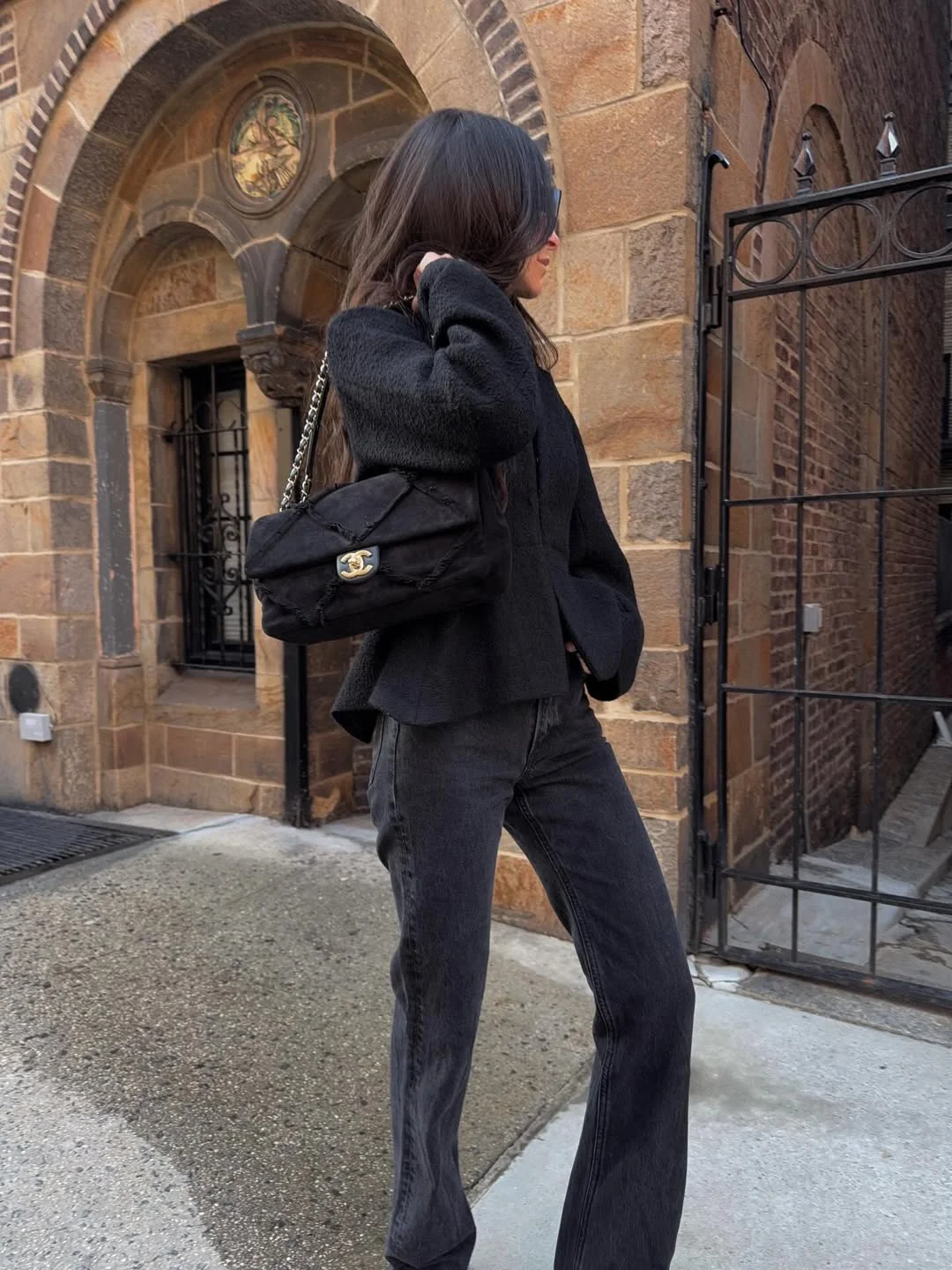 elegant fall office outfits 2026 Dark Denim and Soft Textures for Relaxed Fridays
