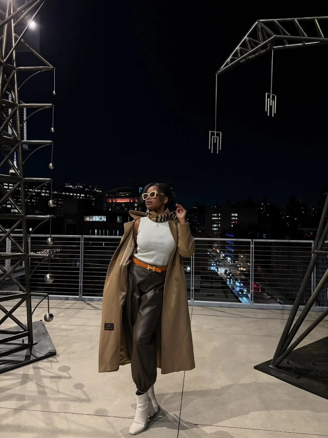 fall 2026 outfits for black women City Nights in Sophisticated Neutral Layers