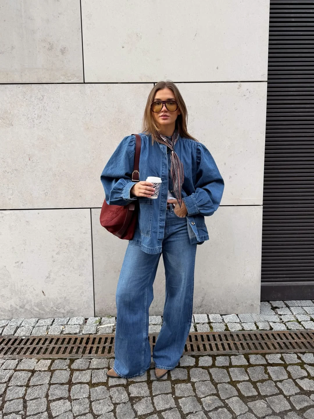fall denim outfits for women 2026 Structured Denim Jackets with Feminine Volume
