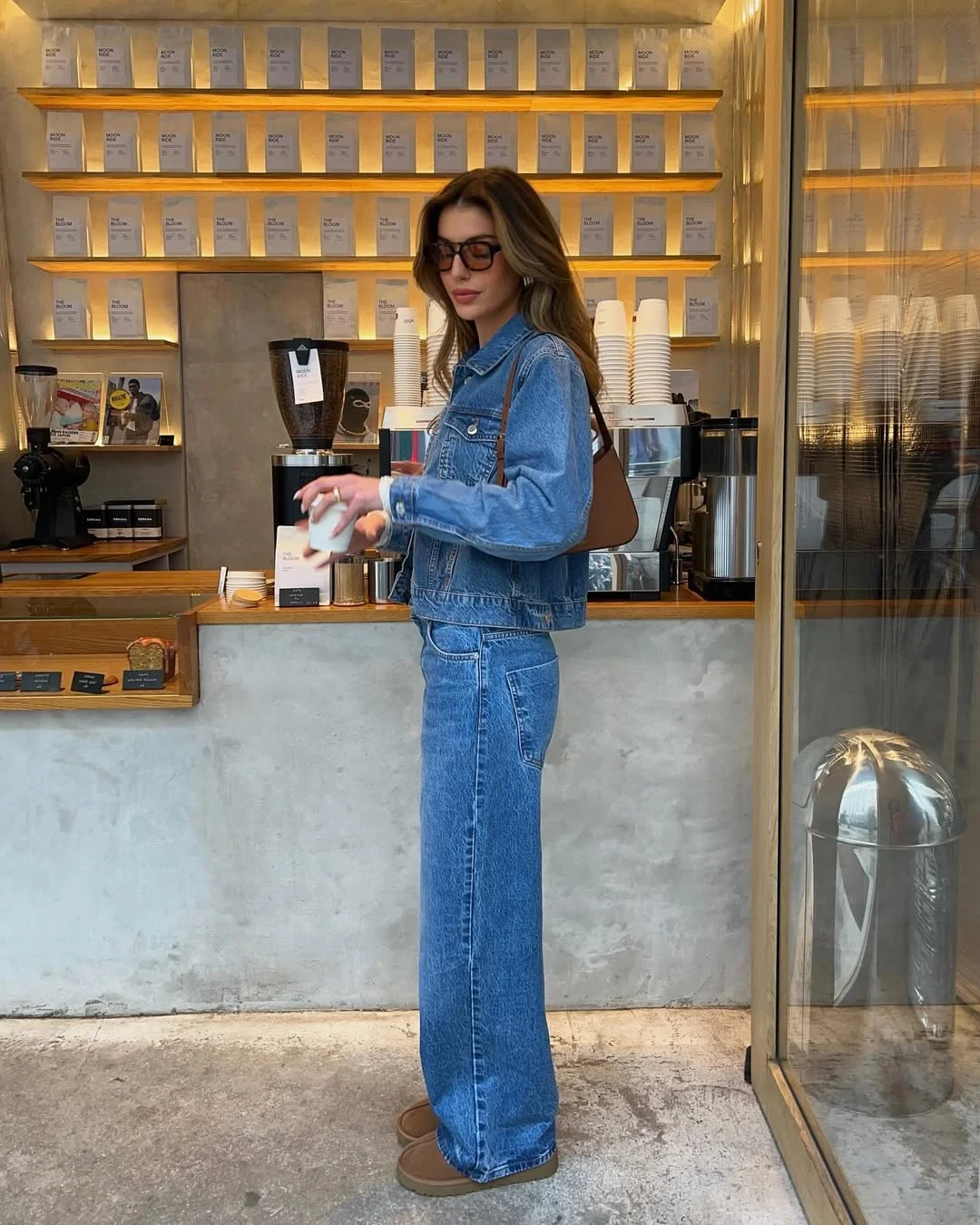 fall denim outfits for women 2026 Light Blue Denim-on-Denim That Feels Fresh Again