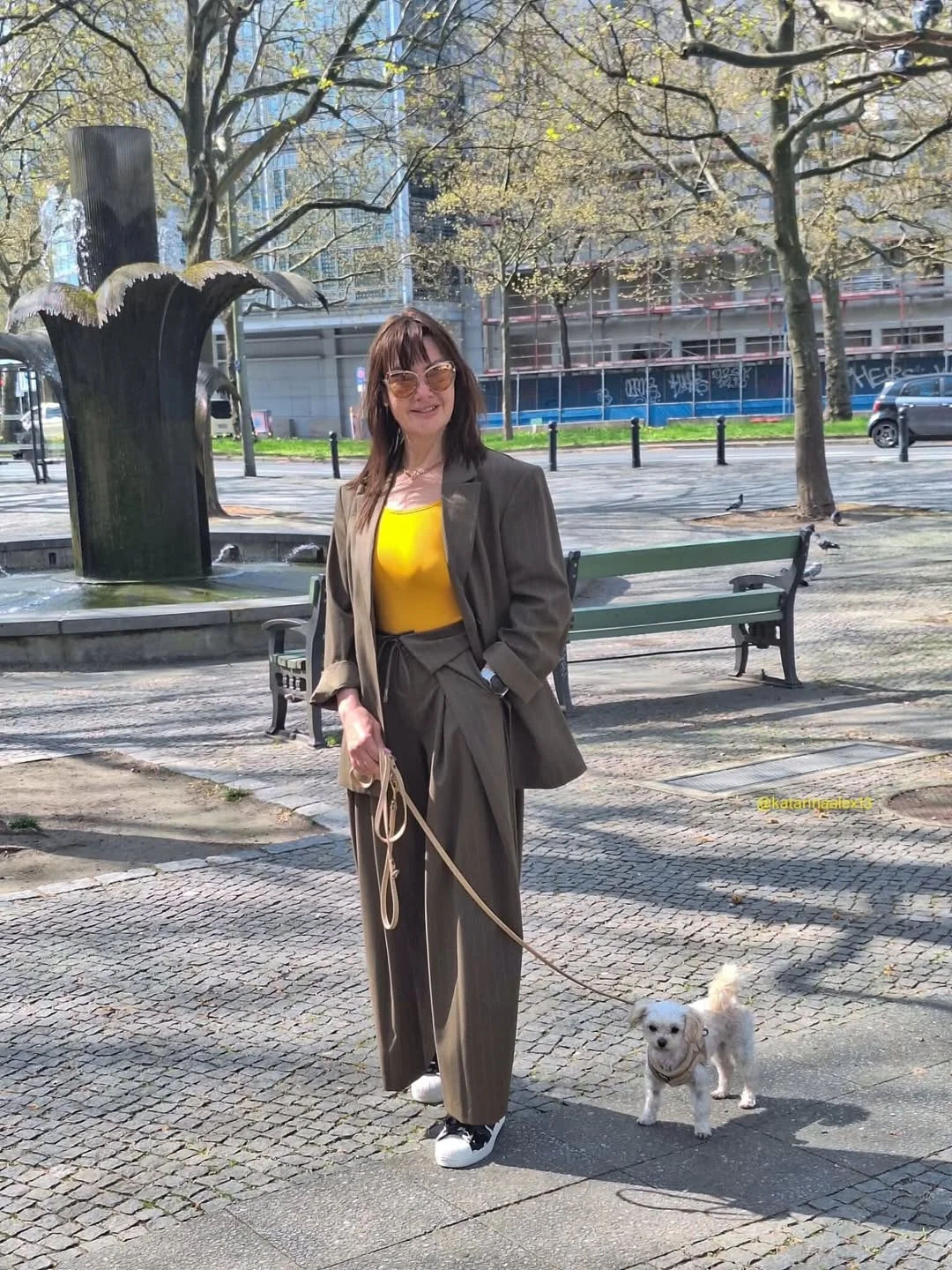 fall fashion for women over 40 Relaxed Tailoring Brightened With Unexpected Color