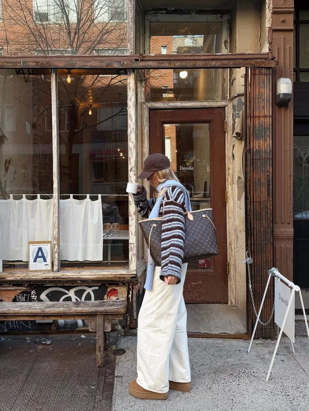 fall fashion outfits 2026 Cozy Stripes and Cream Denim for Slow Autumn Mornings