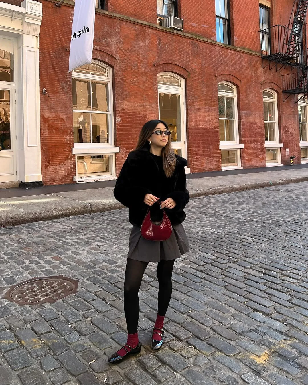 fall fashion outfits 2026 Cherry Red Accessories Bring Classic Black Back to Life