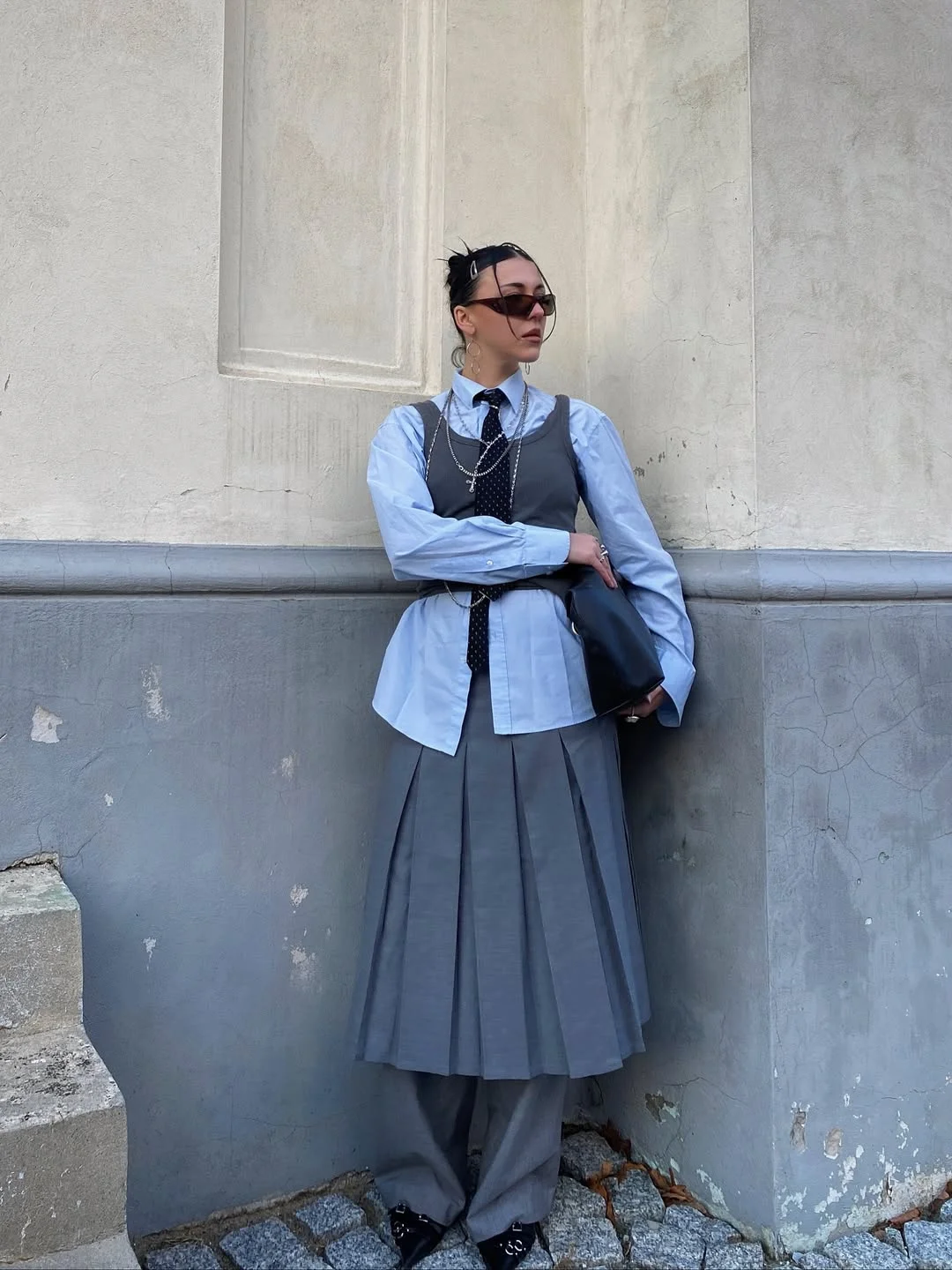 fall office outfits for women 2026 Modern Preppy Layers with a Fashion-Forward Twist