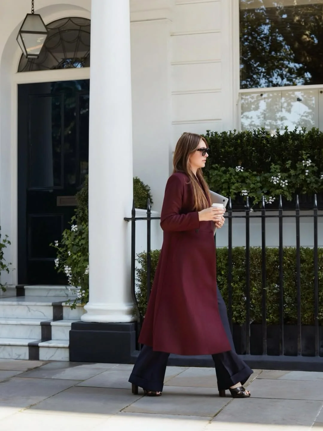 fall office outfits for women 2026 Burgundy Layers That Bring Color into the Workweek