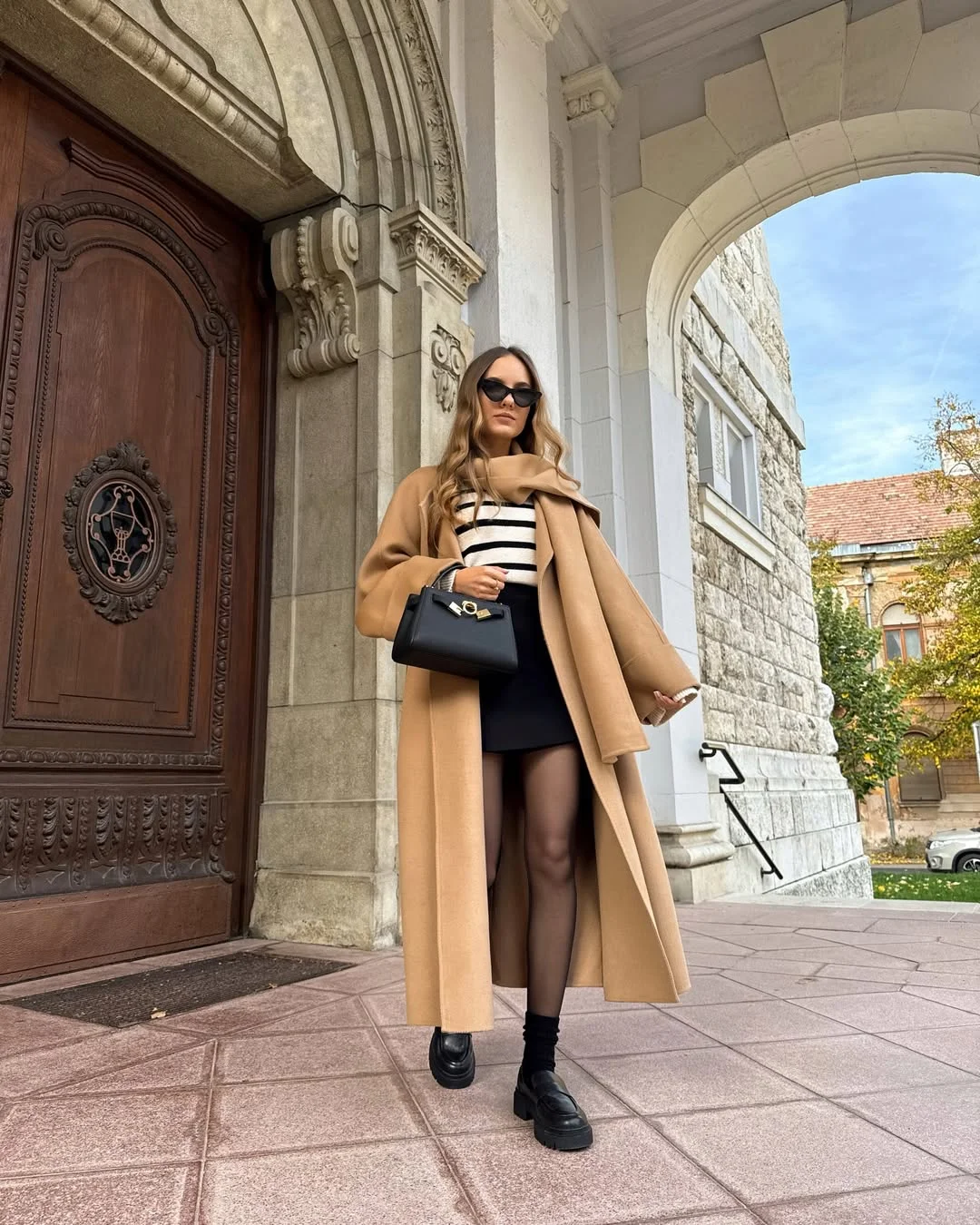 fall outfits for big busted women 2026 Classic Camel Outerwear With Parisian Charm