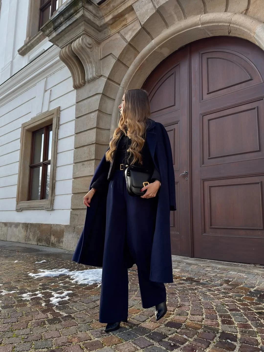 fall outfits for big busted women 2026 Elegant Navy Layers for Timeless Sophistication
