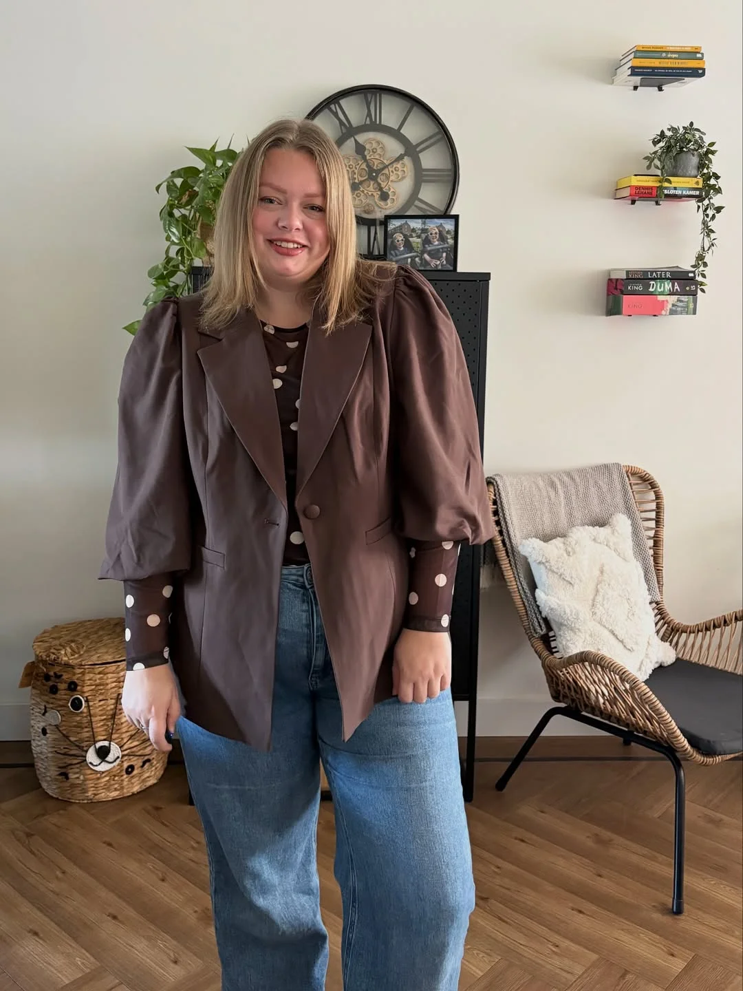 fall outfits for plus size women 2026 Chocolate Layers That Make Blue Jeans Feel Fresh Again