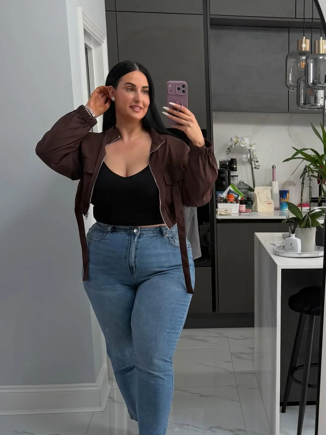 fall outfits for plus size women 2026 Cropped Jackets That Flatter High-Waisted Denim
