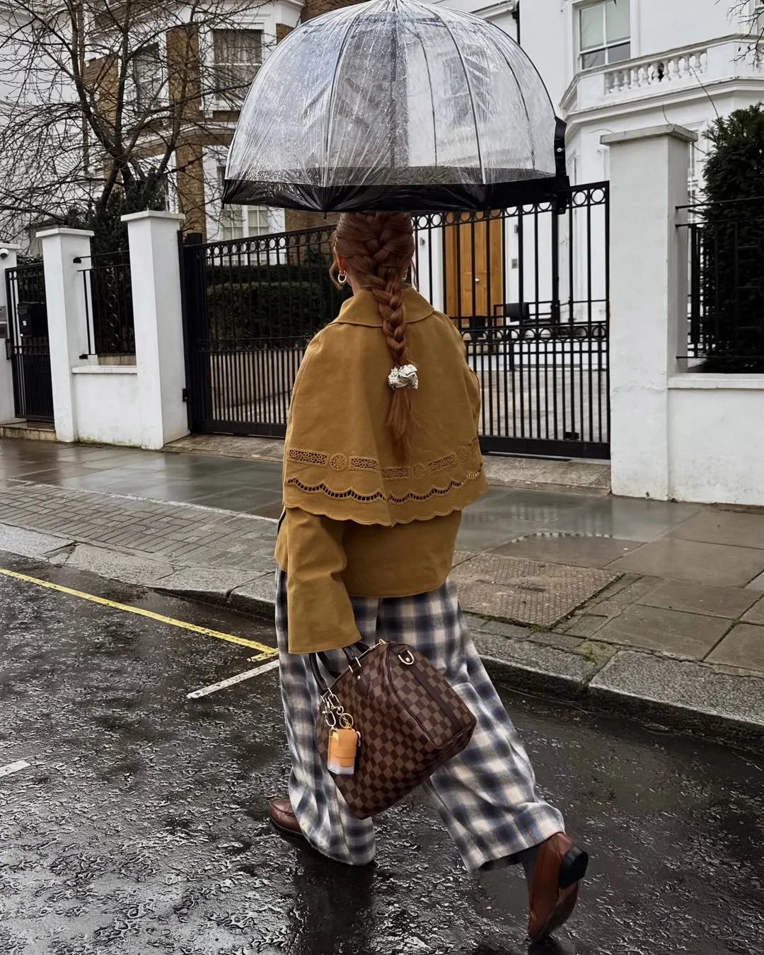 fall outfits for women in 30s style 2026 Elegant Rainy-Day Layers with European Charm