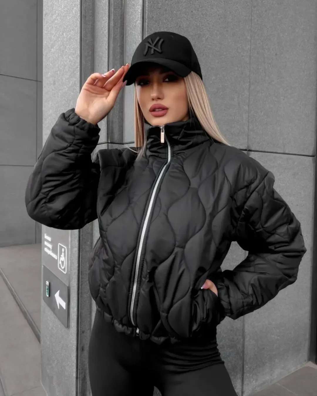 Fall outfits ideas 2026 Sporty Black Puffer Jackets With Street Style Energy
